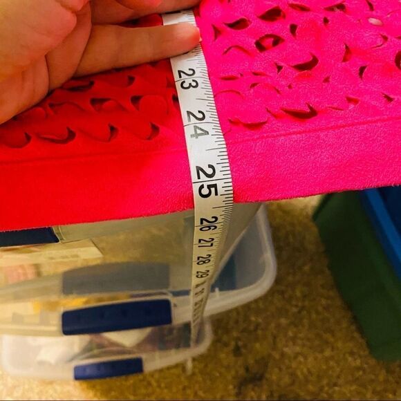 LINEA DOMANI Faux Suede Pink Eyelet Top Size XL - Picture 7 of 7